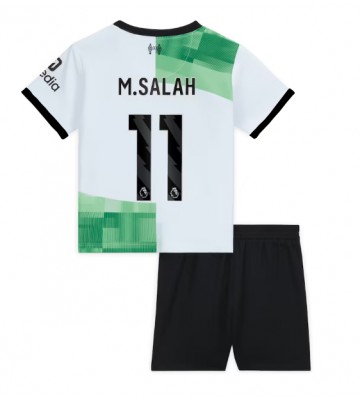Liverpool Mohamed Salah #11 Borta Kläder Barn 2023-24 Kortärmad (+ Korta byxor)